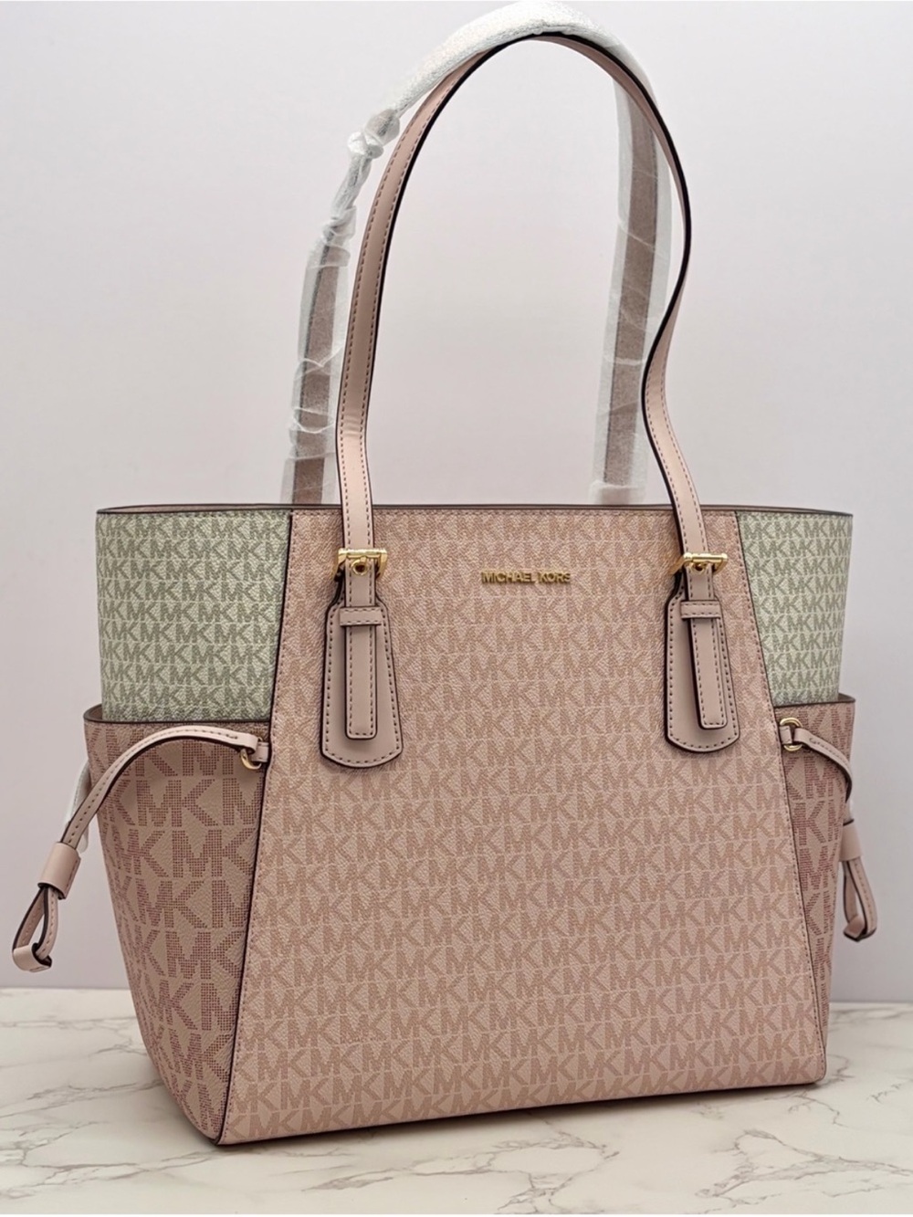 Michael Kors Blush Pink Signature Tote with Matching Wallet - Picture 10 of 15
